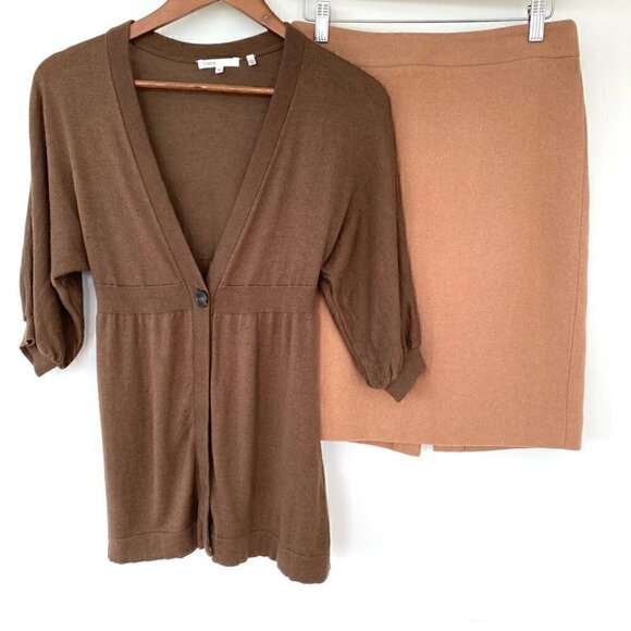 Vince cardigan, dolman sleeves 3/4 length, in a cotton & cashmere blend knit - Picture 3 of 14